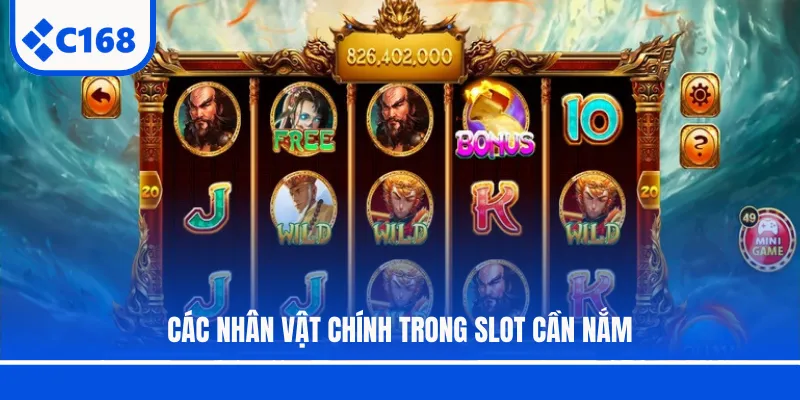 Các nhân vật chính trong slot cần nắm
