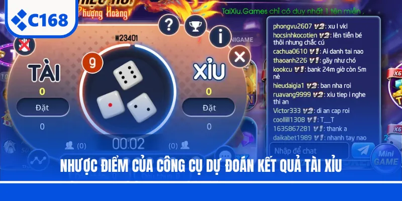 Nhược điểm của công cụ dự đoán kết quả Tài Xỉu