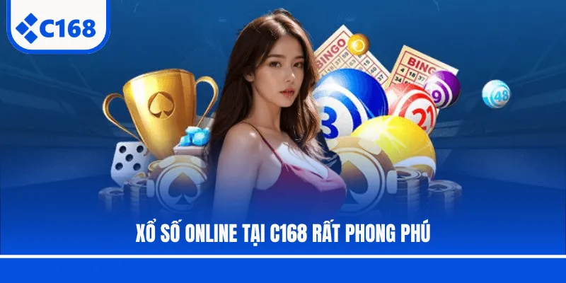 Xổ số online tại C168 rất phong phú